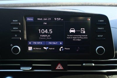 2022 Hyundai Elantra Hybrid Blue